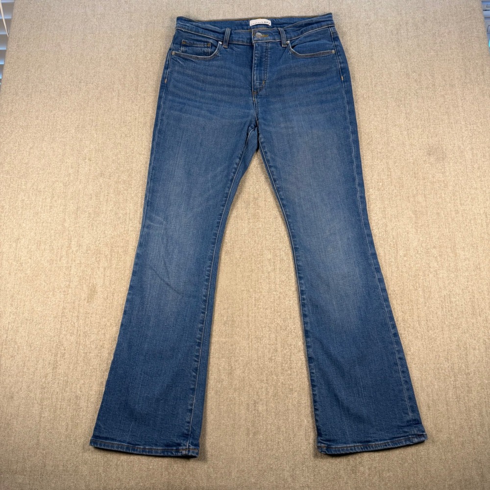 Loft Bootcut Jeans Womens 30/10 Blue Stretch Denim Mid Rise Flare
